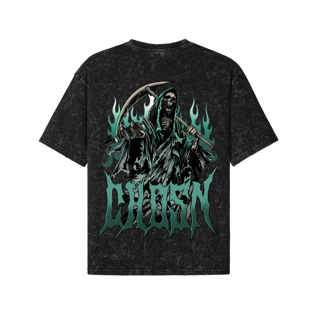 "BAGS TILL WE DIE" Oversize Snow Wash Shirt - CHOSN