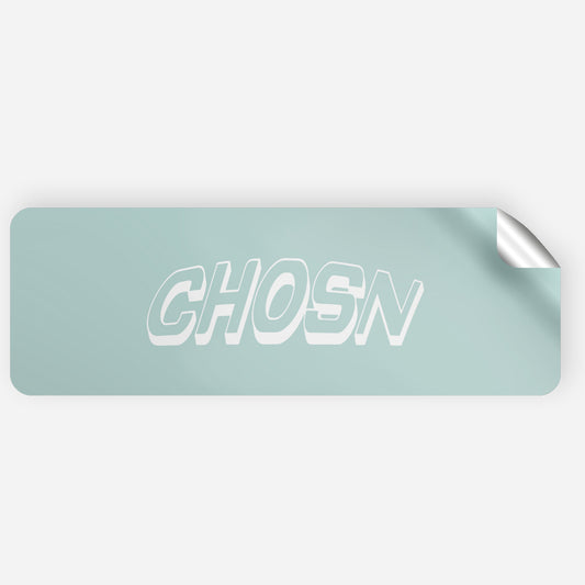 "CHOSN IN 3D" Slap Sticker