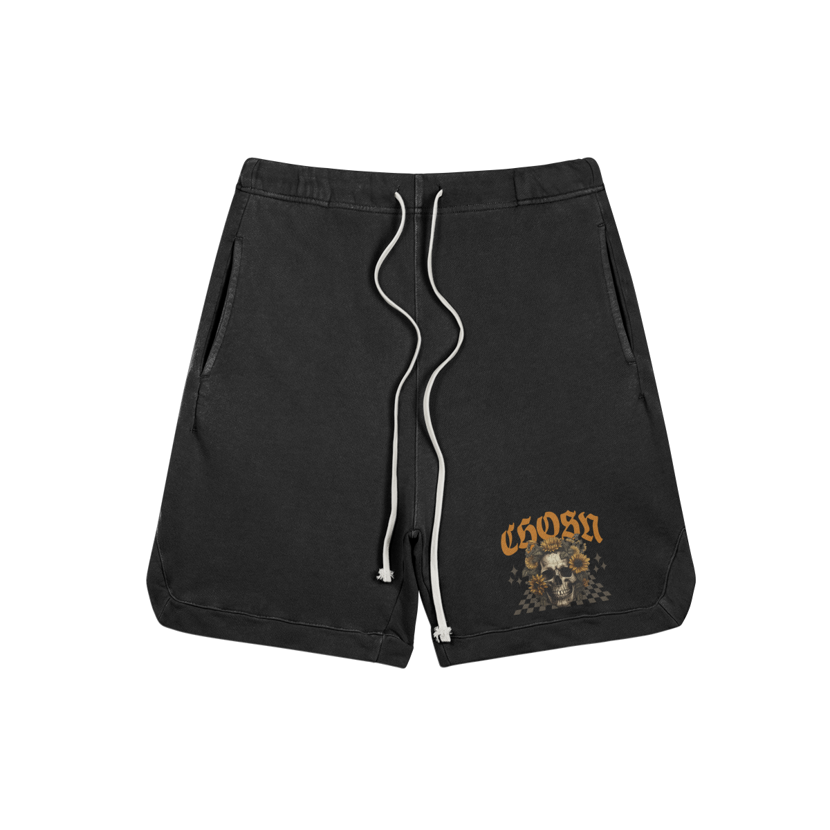 "SUNFLOWER" Washed SweatShorts - CHOSN