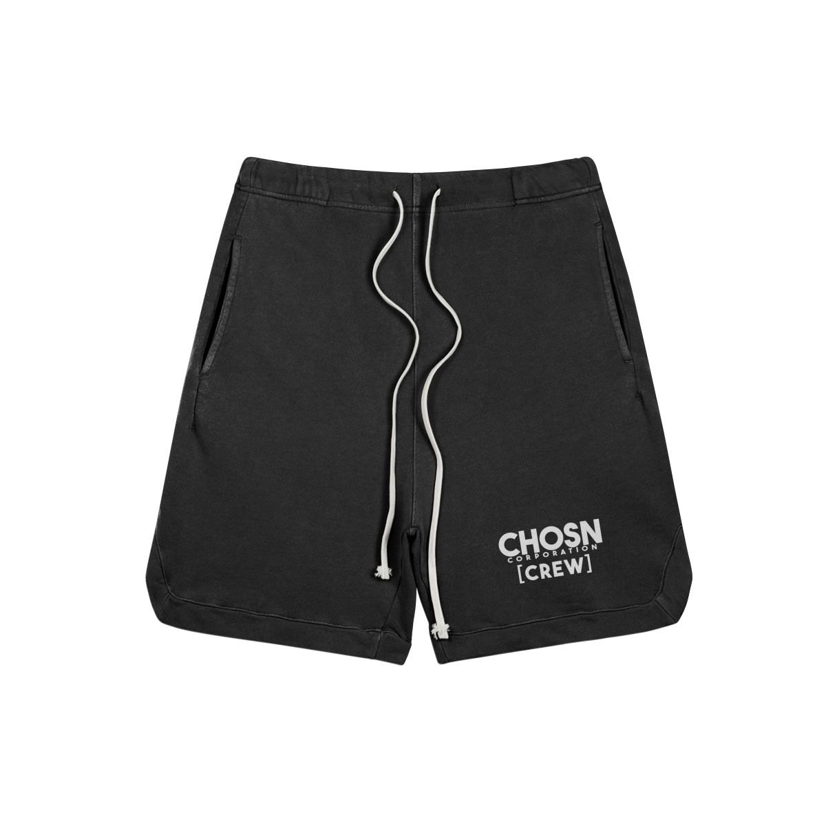 【604SERVICE】 ONYX SWEATSHORTS IN WASHED BLACK 604service Onyx Denim Jorts - Washed Black | Garmentory