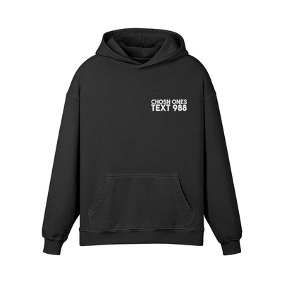 "YOU'RE NOT ALONE" Heavyweight Hoodie - CHOSN