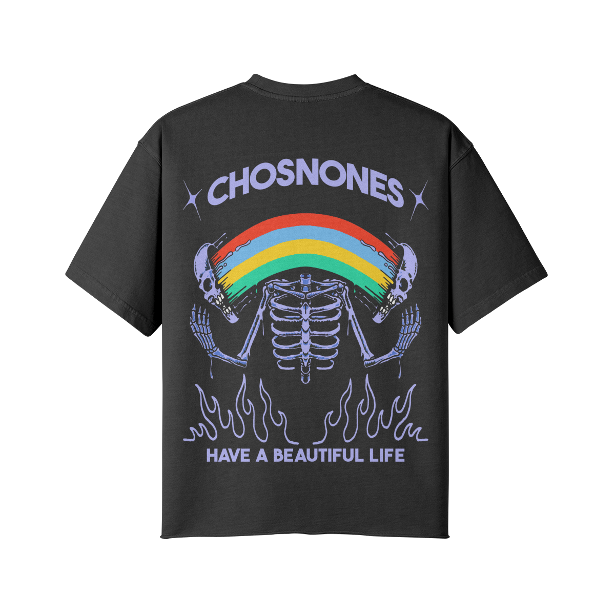 "BEAUTIFUL LIFE" Oversize Heavyweight Shirt - CHOSN