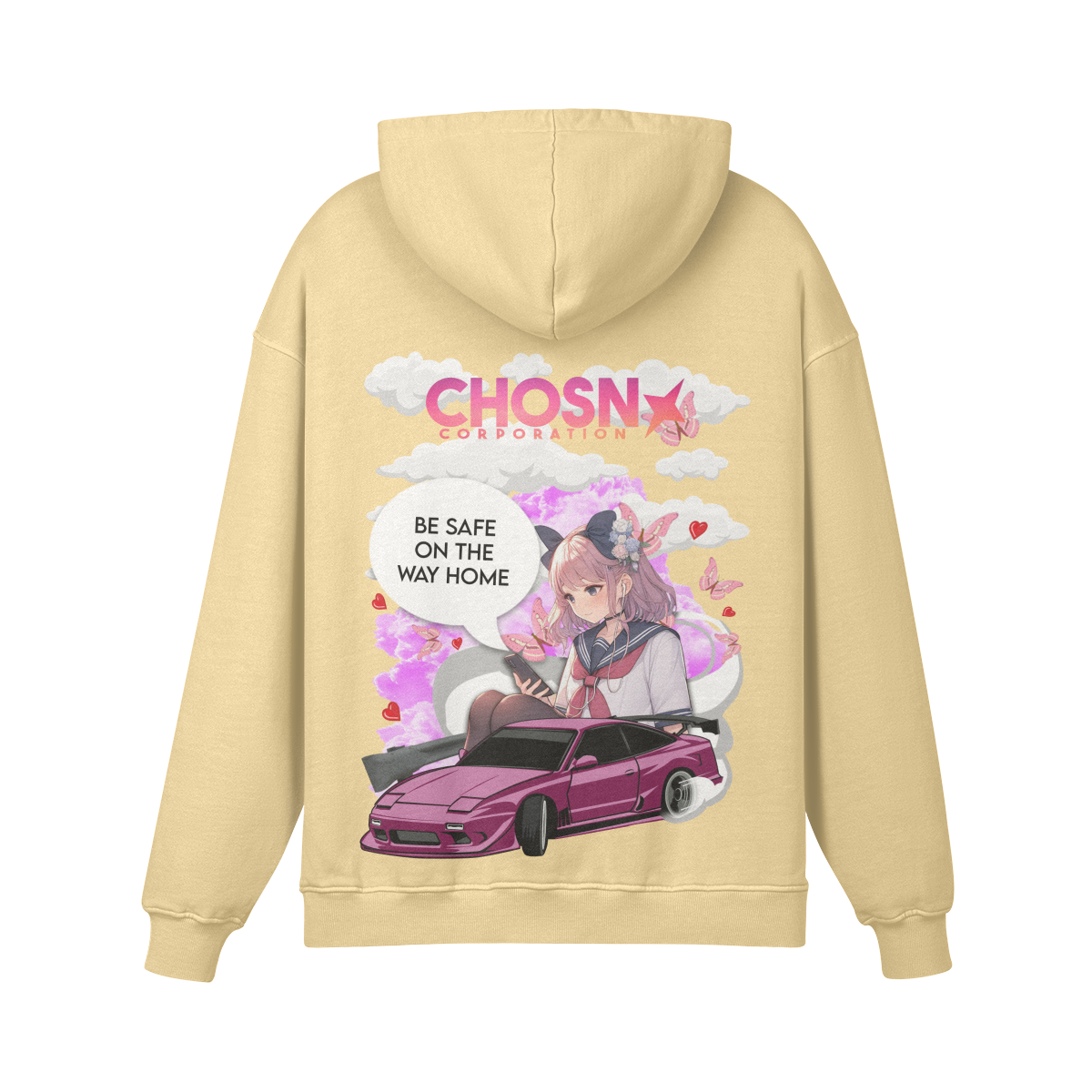 "BE SAFE ON THE WAY HOME" Heavyweight Hoodie - CHOSN